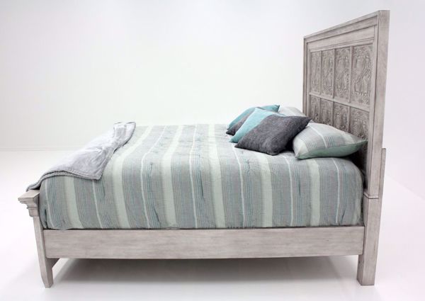 Liberty Furniture Heartland King Decorative Panel Bed in Antique White