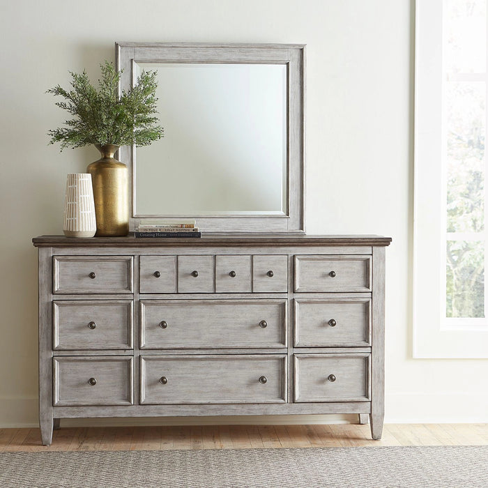 Heartland King Opt California Panel Bed, Dresser & Mirror, Chest, Night Stand image
