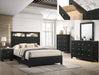Crown Mark Furniture Cadence 2 Drawer Nightstand in Black image
