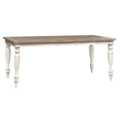 Whitney Rectangular Leg Table in Weathered Gray image