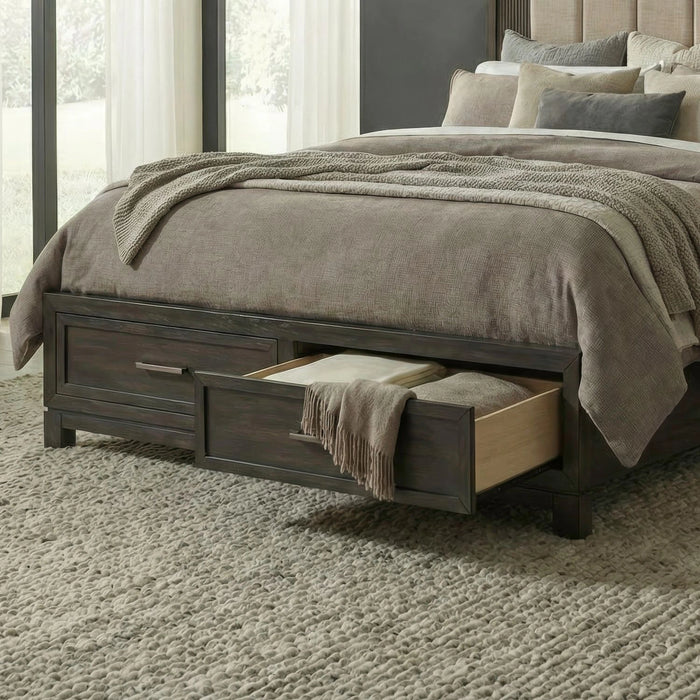 Modern Edge Storage Footboard w/ Slat Roll image