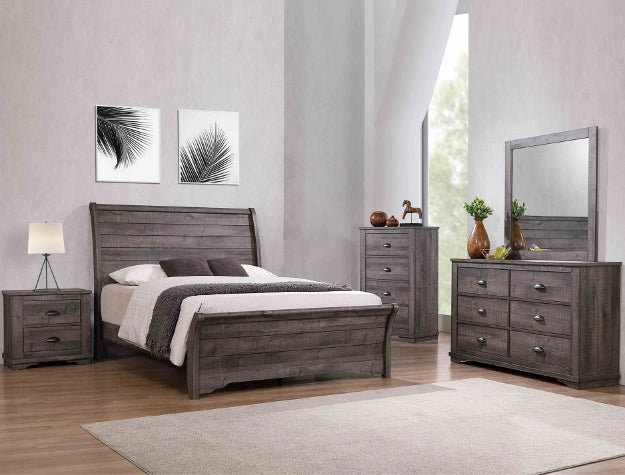 Crown Mark Furniture Coralee 5 Drawer Chest in Gray image