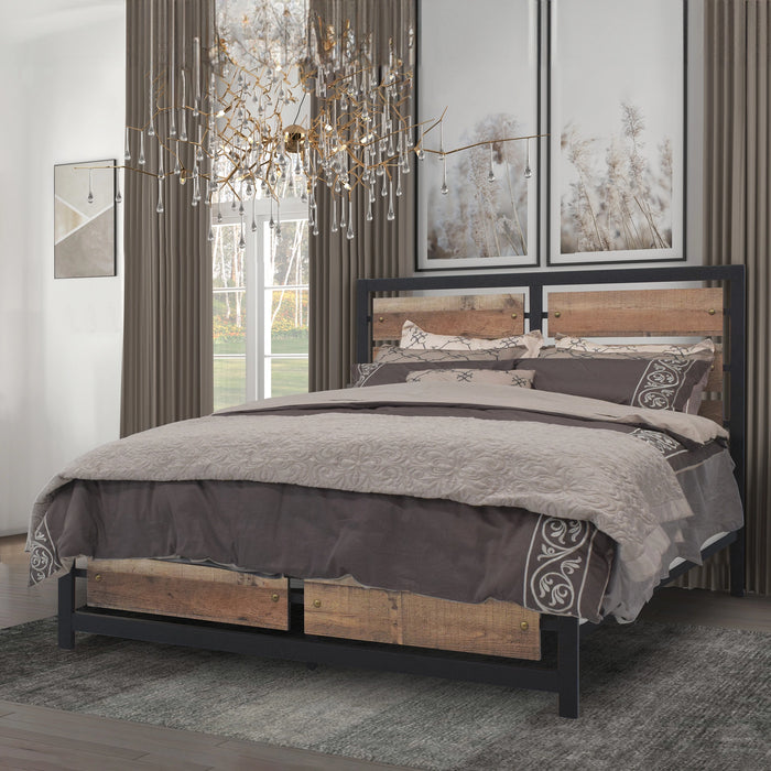 Elk River 6/6 Ek Hb,Fb, & Slats-Rustic