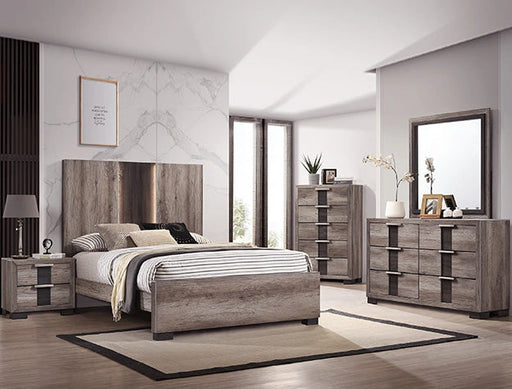 Crown Mark Furniture Rangley 6 Drawer Dresser in Brown image