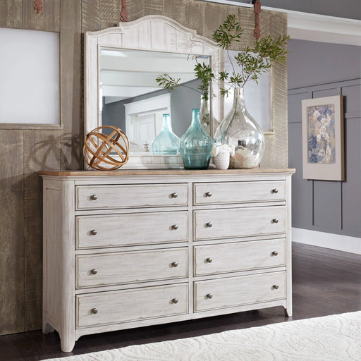 Farmhouse Reimagined Poster Bed, Dresser & Mirror, Night Stand image