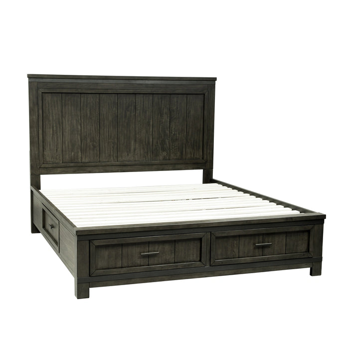 Thornwood Hills Two Sided Storage Bed, Dresser & Mirror, Night Stand image
