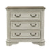 Magnolia Manor 3 Drawer Bedside Chest in Antique White image