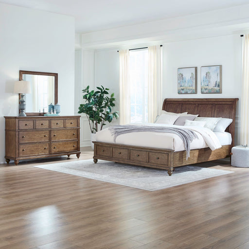 Twin Lakes Queen Storage Bed, Dresser & Mirror image