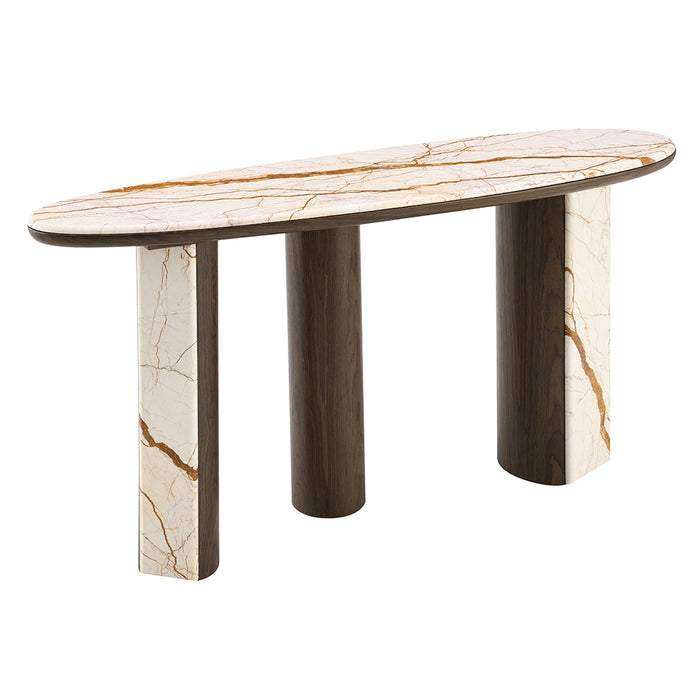 Console Table W/Marble Top
