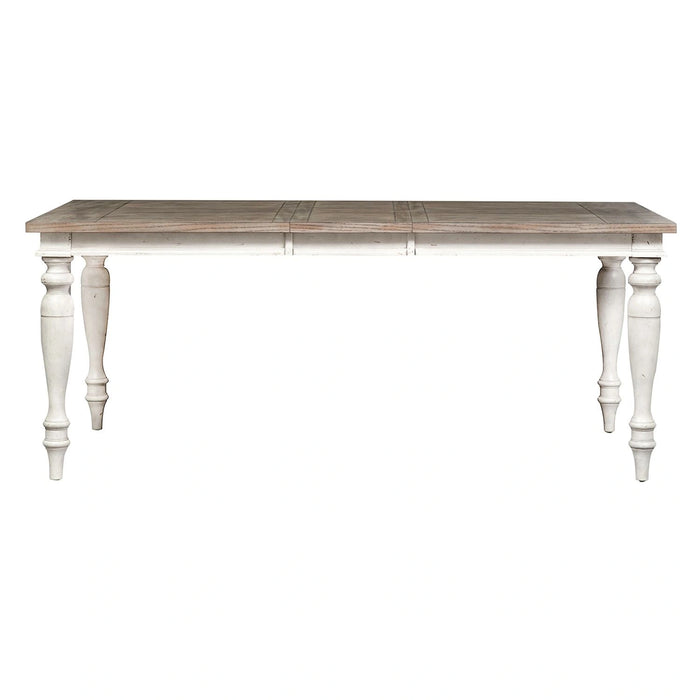 Whitney Rectangular Leg Table in Weathered Gray image