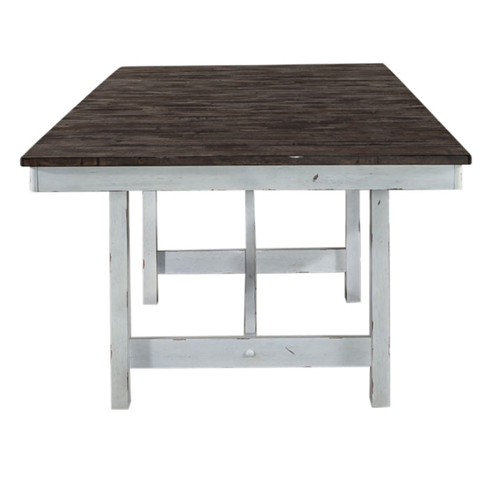 Farmhouse Trestle Table in White