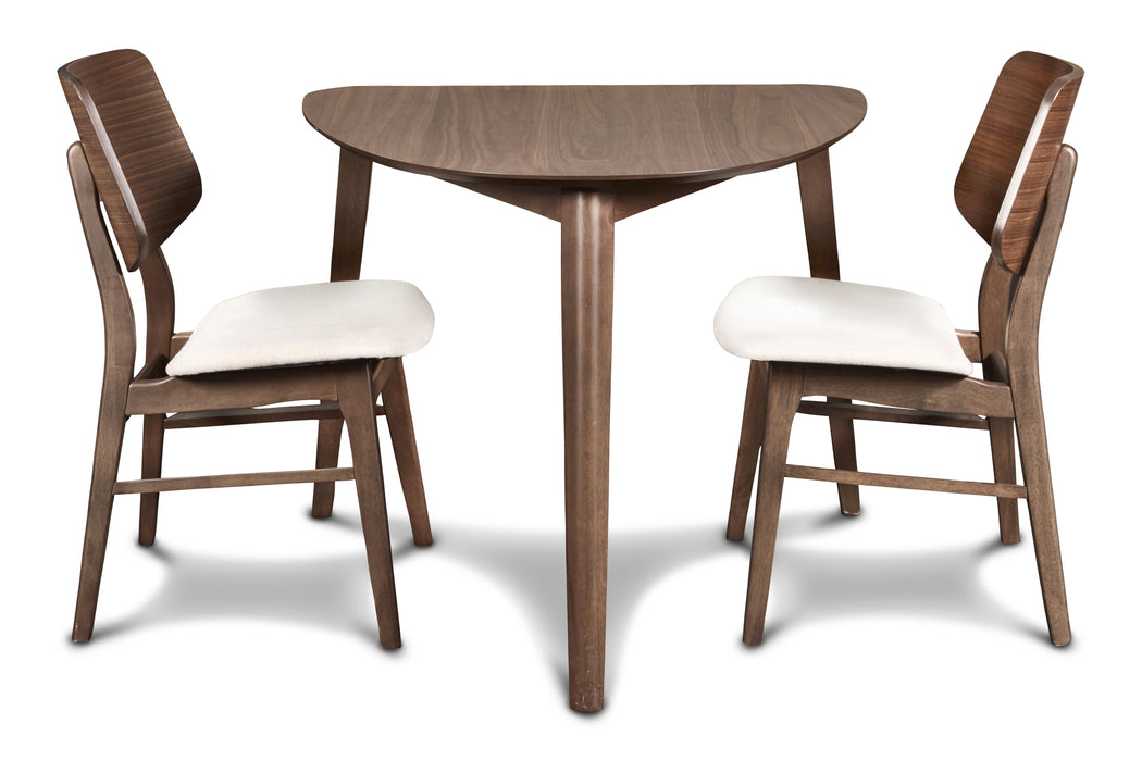 Oscar Corner Table-Walnut