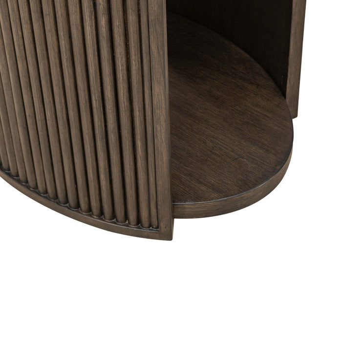 City View Chairside Table in Coffee Bean