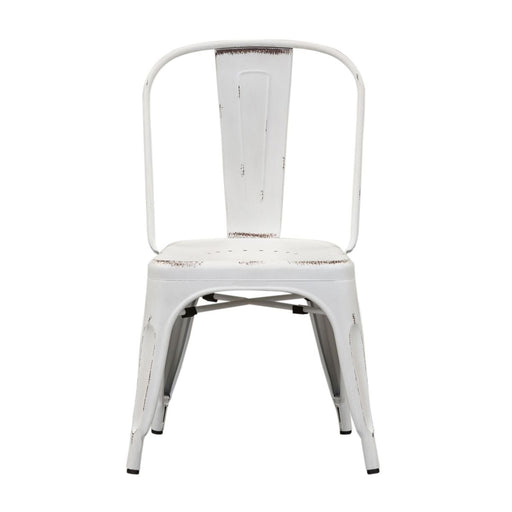 Liberty Furniture Vintage Series Bow Back Side Chair in Antique White (Set of 2) image