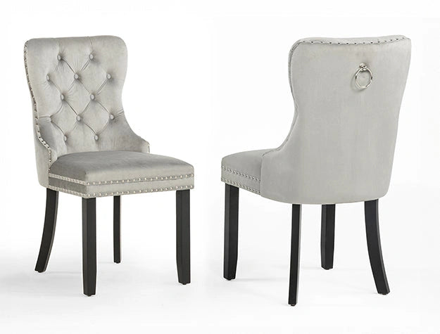 Arabella Accent Chair Black Velvet