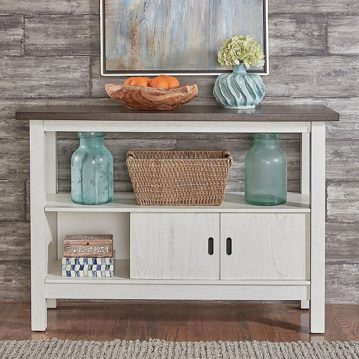 Liberty Furniture Brook Bay Sideboard in Textured White