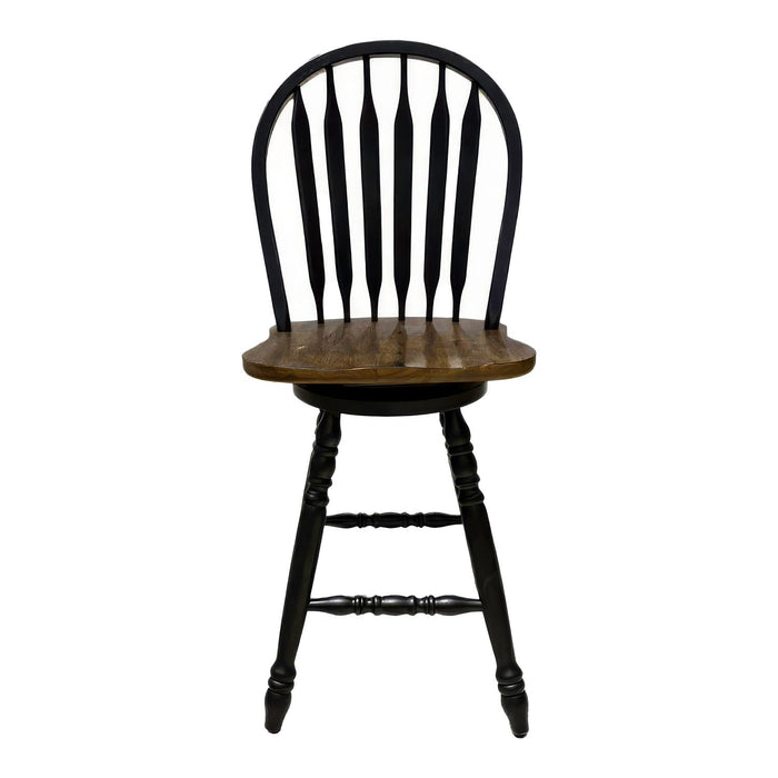 Carolina Crossing Windsor Swivel Counter Chair - Black