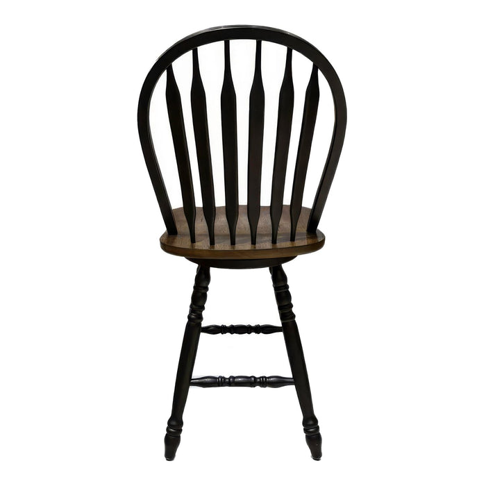 Carolina Crossing Windsor Swivel Counter Chair - Black