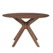 Space Saver Round Pedestal Table in Satin Walnut image