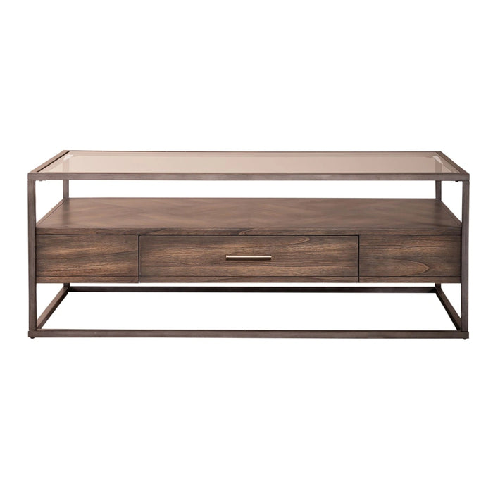 Jamestown Rectangular Cocktail Table in Brown image