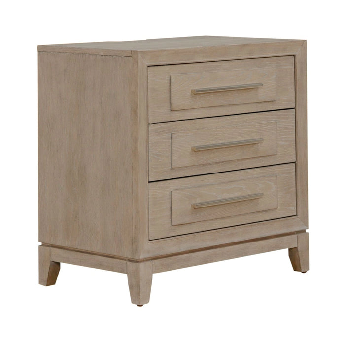 Brentwood 3 Drawer Nightstand w/ Charging Station image