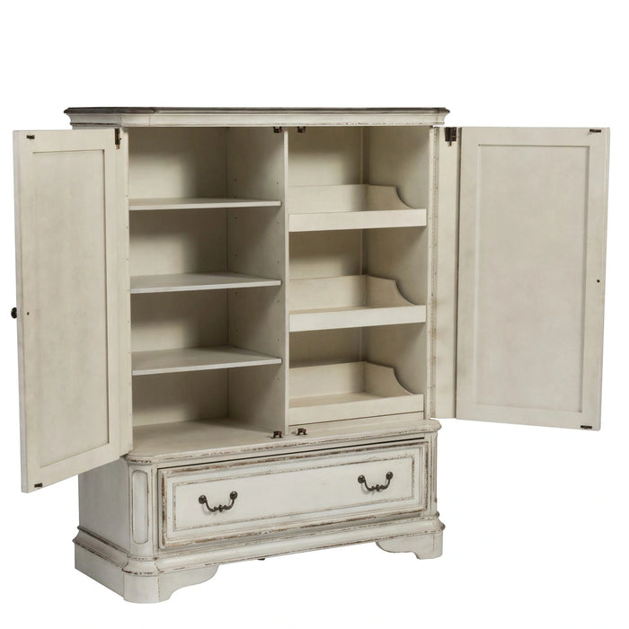 Magnolia Manor Door Chest in Antique White image