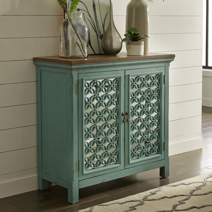 Kensington 2 Door Accent Cabinet in Turquoise image