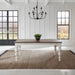 River Place Rectangular Leg Table in Riverstone White & Tobacco image