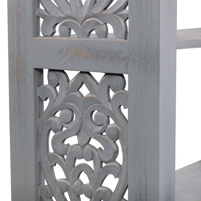 Liberty Furniture Trellis Lane Accent Bookcase in Grey EST SHIP TIME APPX 4 WEEKS