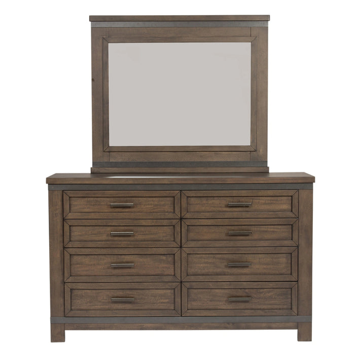 Thornwood Hills Bookcase Bed, Dresser & Mirror image