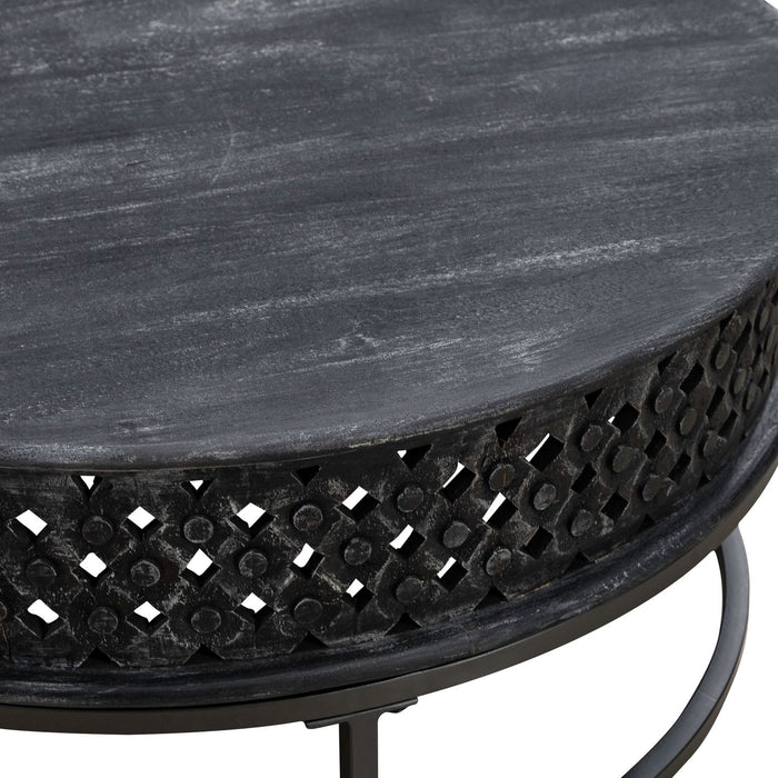 Stella Accent Cocktail Table in Chalkboard Black EST SHIP TIME APPX 4 WEEKS