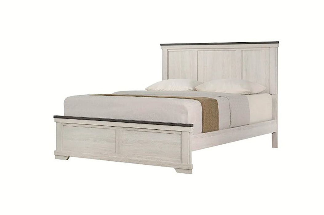 Crown Mark Furniture Leighton Queen Panel Bed in White B8180-Q image