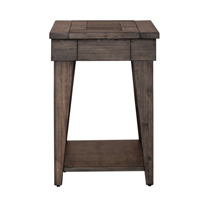Liberty Furniture Arrowcreek Chair Side Table in Weathered Stone image