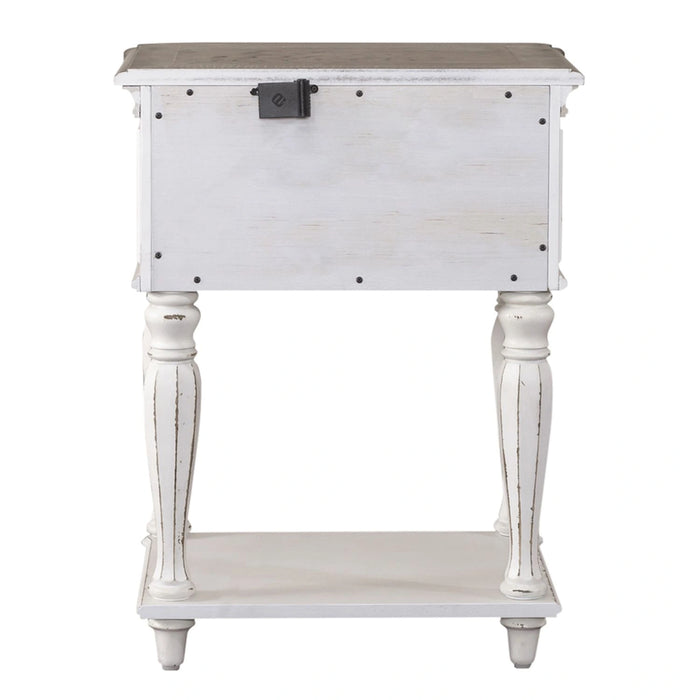 Magnolia Manor Leg Nightstand in Antique White image