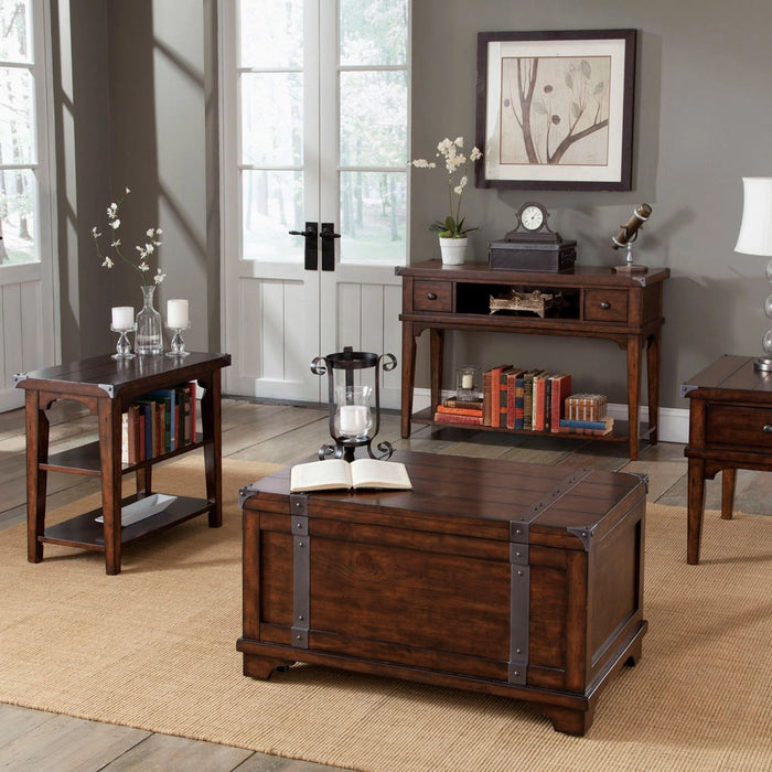 Aspen Skies End Table in Russet Brown image