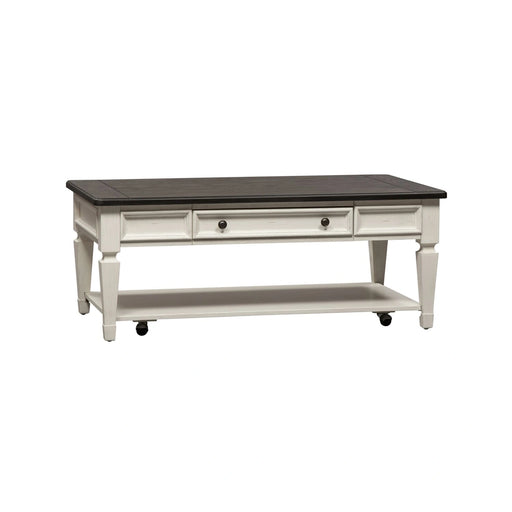 Allyson Park Rectangular Cocktail Table in Wirebrushed White image