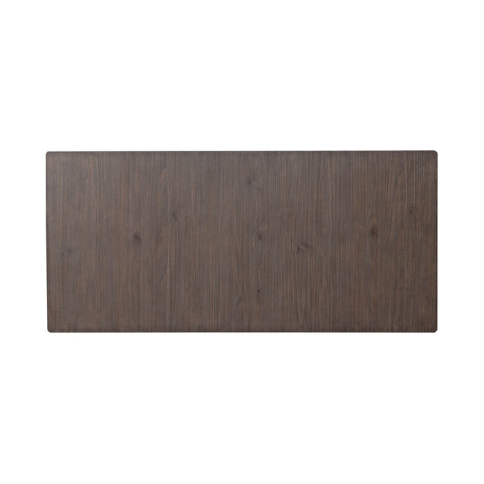 River Place Rectangular Leg Table in Riverstone White & Tobacco