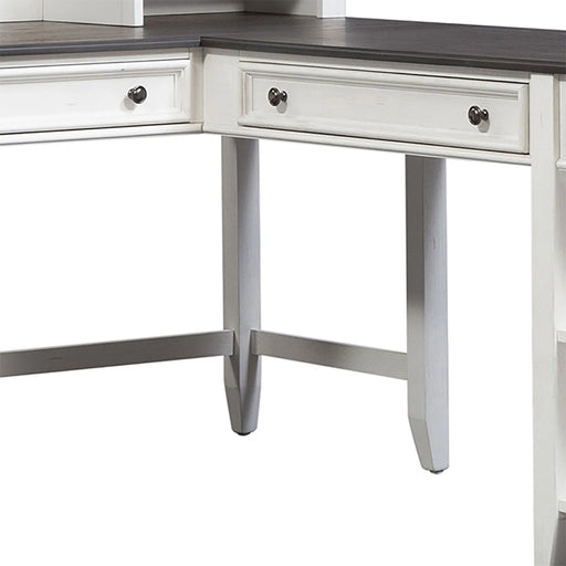 Allyson Park Right Turn Writing Desk in Wirebrushed White image