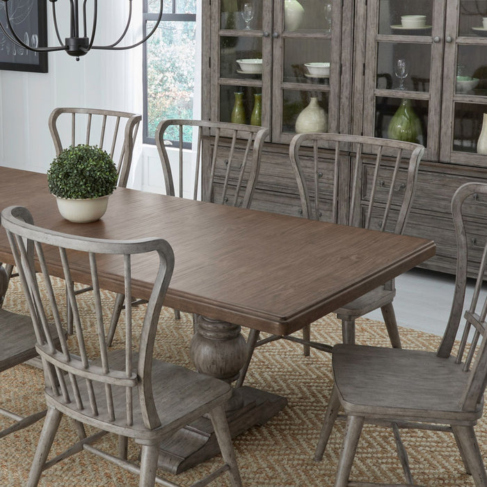 River Place 5 Piece Trestle Table Set