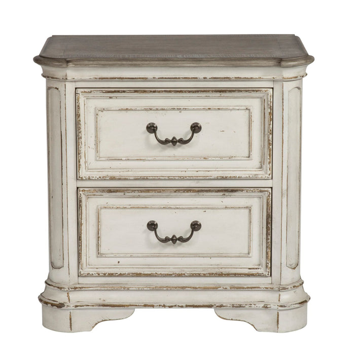 Magnolia Manor Queen Panel Bed, Dresser & Mirror, Chest, Night Stand