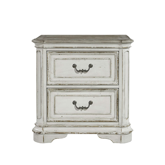 Magnolia Manor Two Drawer Nightstand in Antique White image