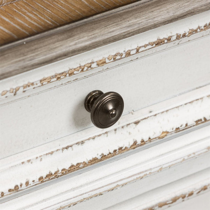 Liberty Magnolia Manor Jr Executive Desk in Antique White 244-HOJ-DSK