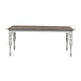 Liberty Furniture Magnolia Manor Leg Table in Antique White Base w/ Weathered Bark Tops image