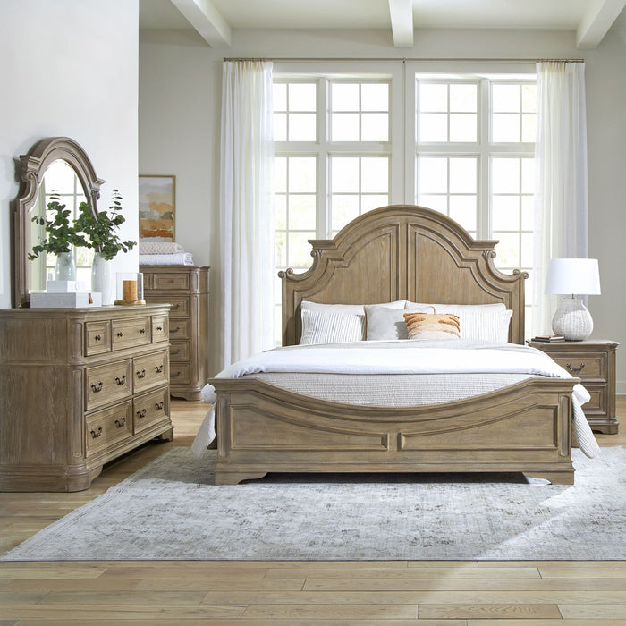 Magnolia Manor Queen Panel Bed, Dresser & Mirror, Chest, Night Stand image