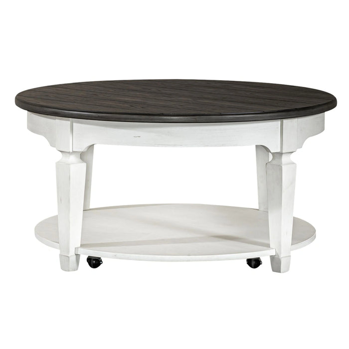 Allyson Park Round Cocktail Table in White image