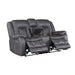 Morello Console Loveseat W/Pwr Fr-Gray
