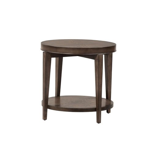 Liberty Furniture Penton Round End Table in Espresso Stone268-OT1020 image