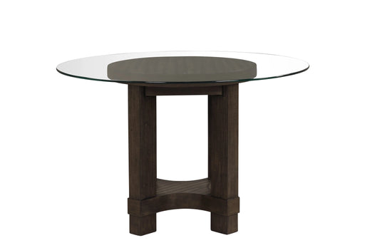 Cityscape 52" Round Dining Table Base-Walnut