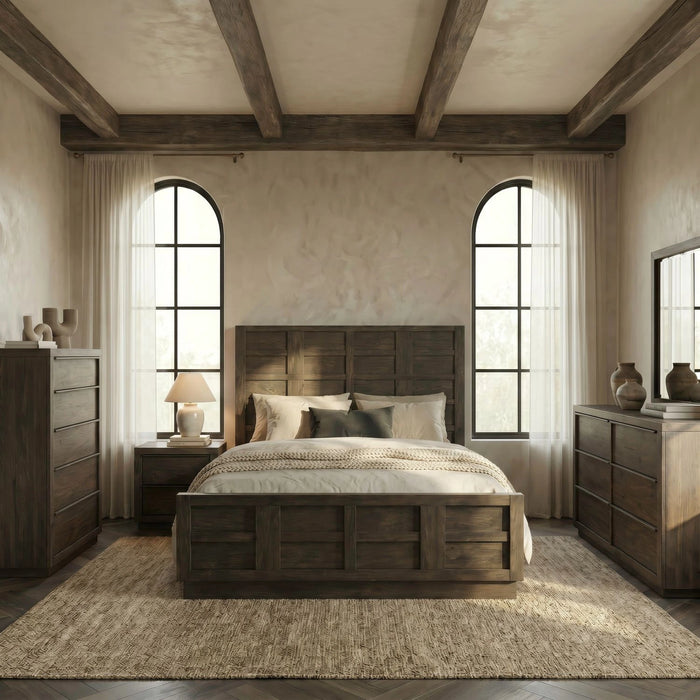 Stillwater Panel Bed, Dresser & Mirror, Chest, Night Stand image