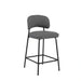 Blythe Gray Vegan Leather Counter Chair (2 Per Carton)